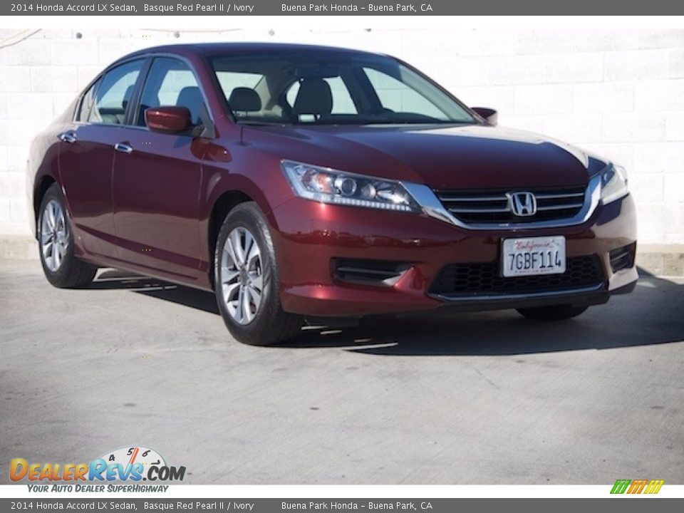 2014 Honda Accord LX Sedan Basque Red Pearl II / Ivory Photo #1