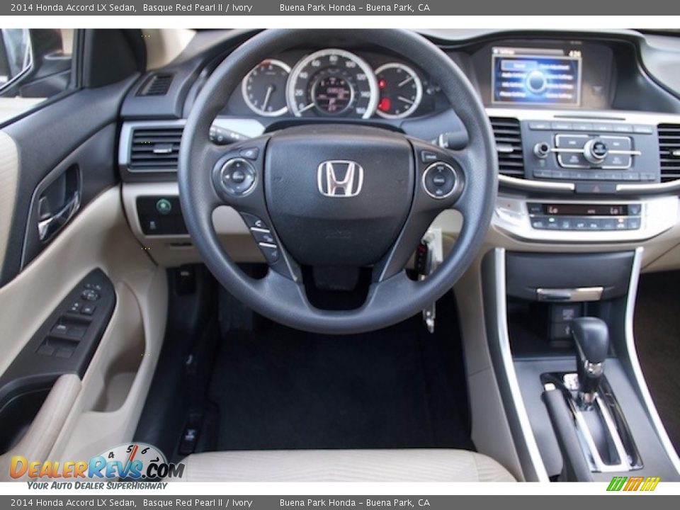 2014 Honda Accord LX Sedan Basque Red Pearl II / Ivory Photo #5