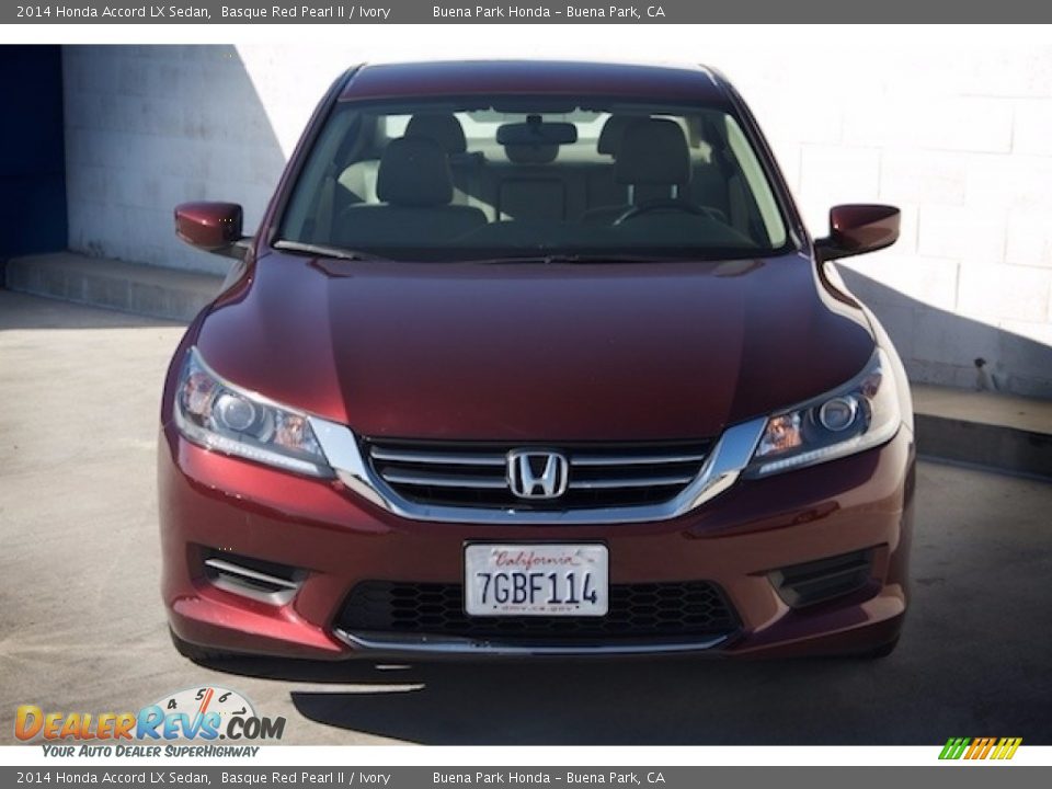 2014 Honda Accord LX Sedan Basque Red Pearl II / Ivory Photo #7