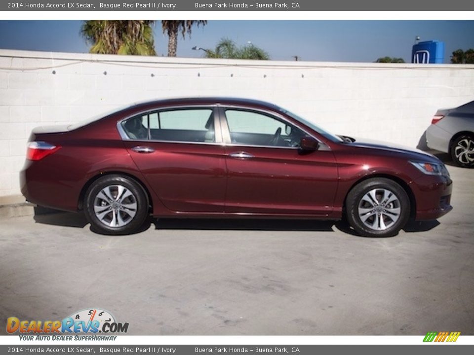 2014 Honda Accord LX Sedan Basque Red Pearl II / Ivory Photo #8