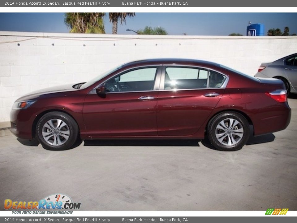 2014 Honda Accord LX Sedan Basque Red Pearl II / Ivory Photo #10