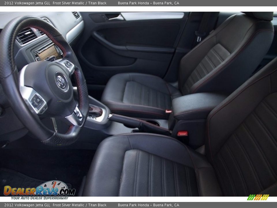 2012 Volkswagen Jetta GLI Frost Silver Metallic / Titan Black Photo #3