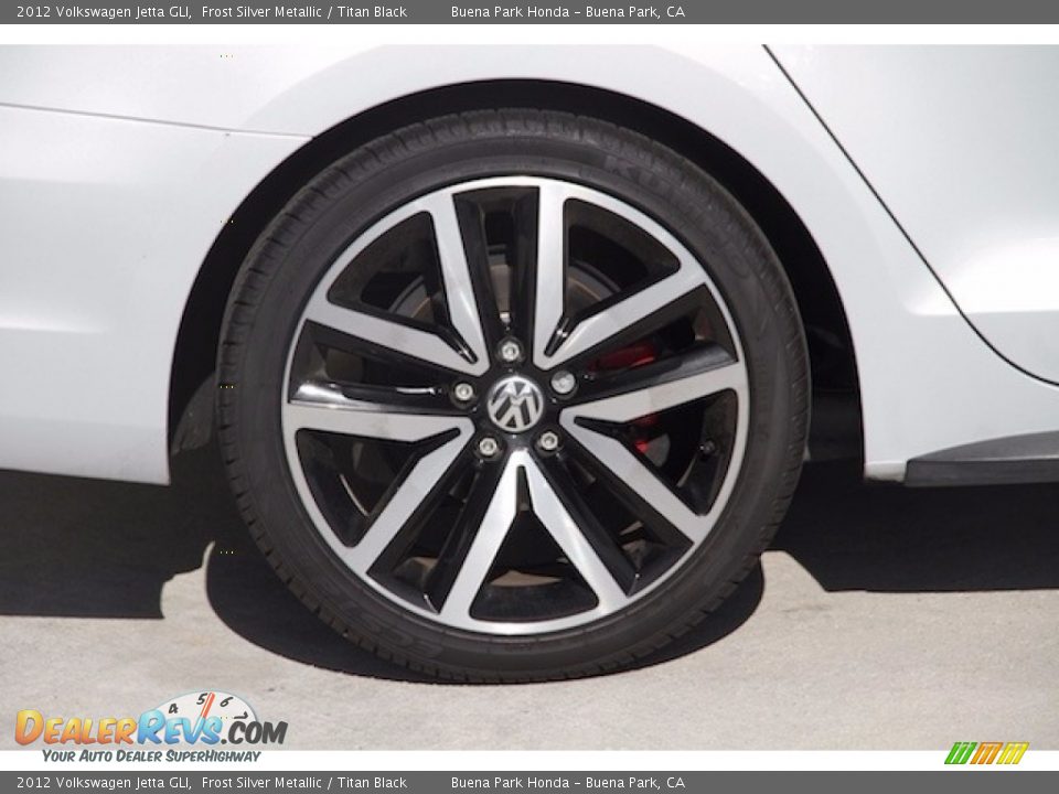 2012 Volkswagen Jetta GLI Frost Silver Metallic / Titan Black Photo #25