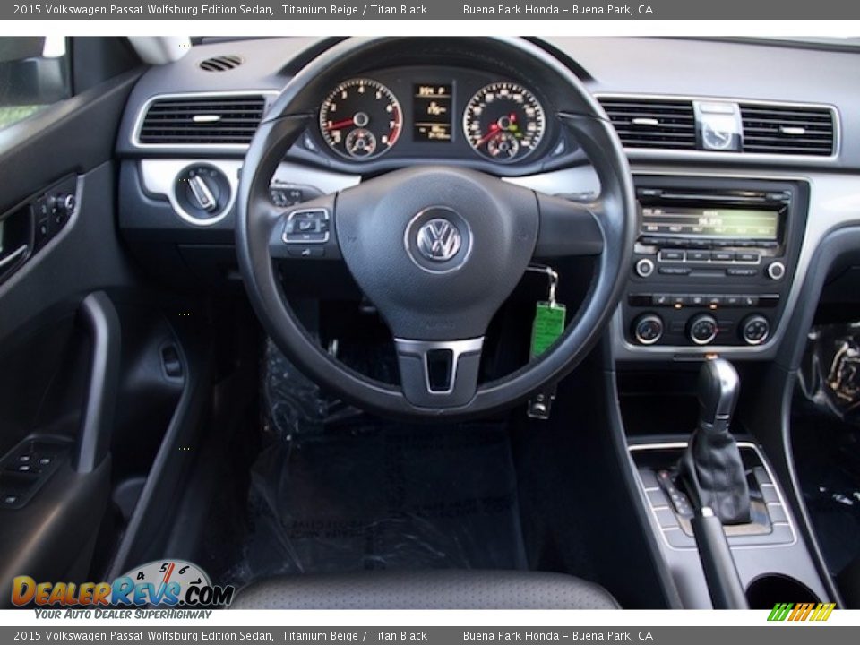 2015 Volkswagen Passat Wolfsburg Edition Sedan Titanium Beige / Titan Black Photo #5