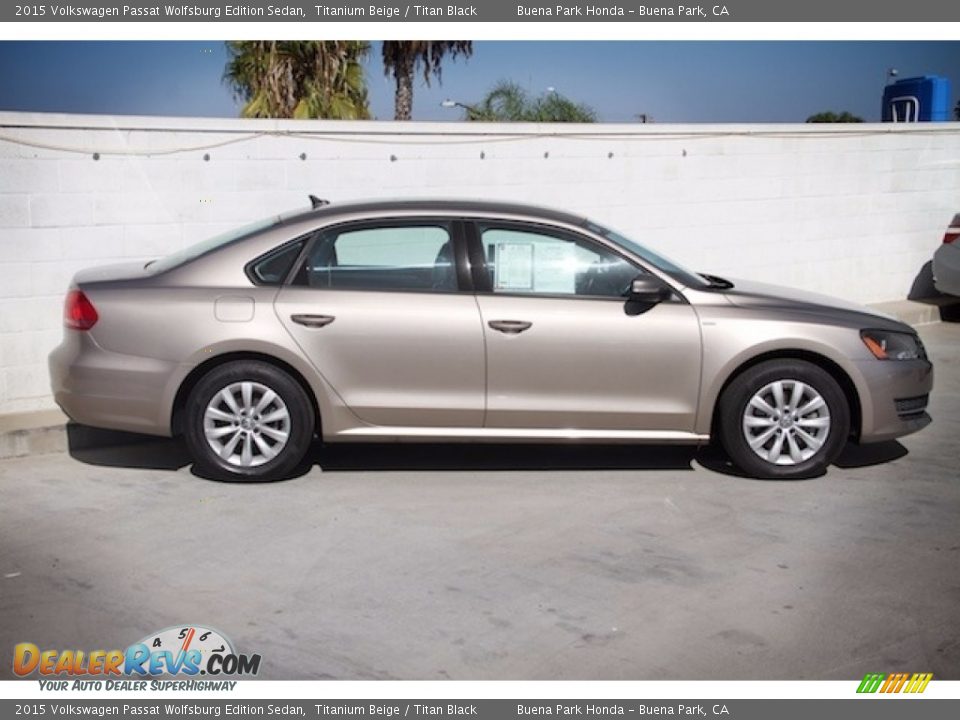 2015 Volkswagen Passat Wolfsburg Edition Sedan Titanium Beige / Titan Black Photo #8