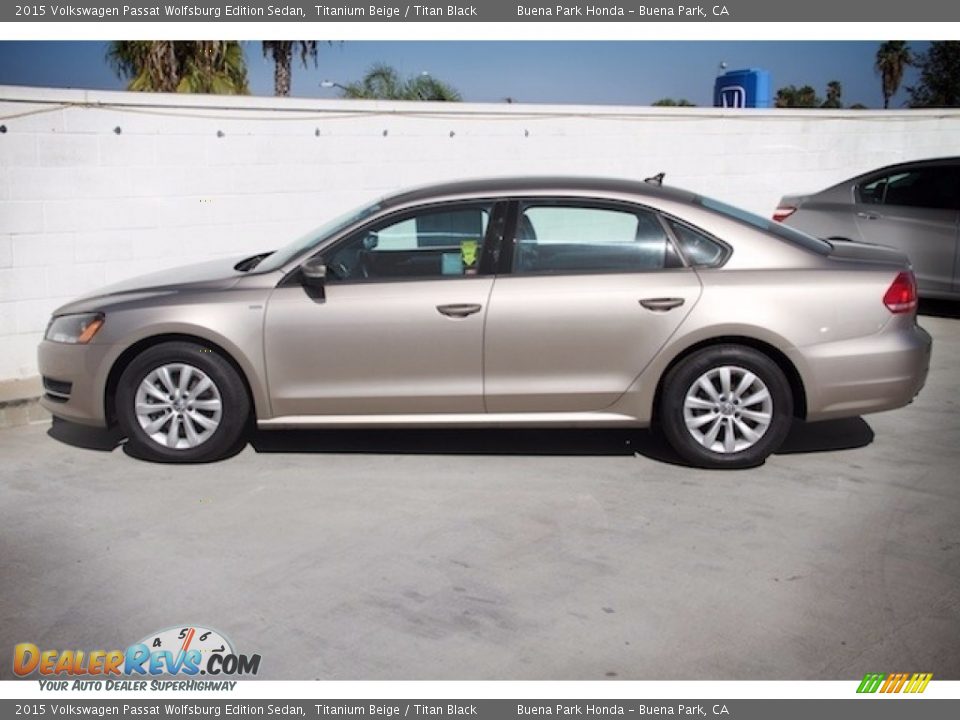 2015 Volkswagen Passat Wolfsburg Edition Sedan Titanium Beige / Titan Black Photo #10
