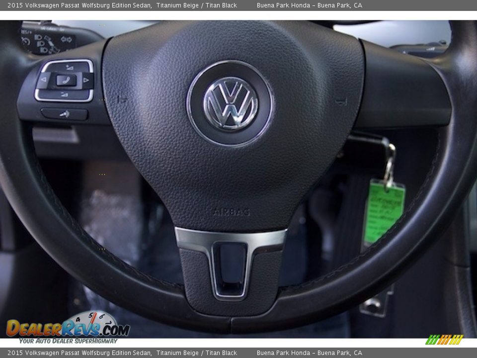 2015 Volkswagen Passat Wolfsburg Edition Sedan Titanium Beige / Titan Black Photo #11