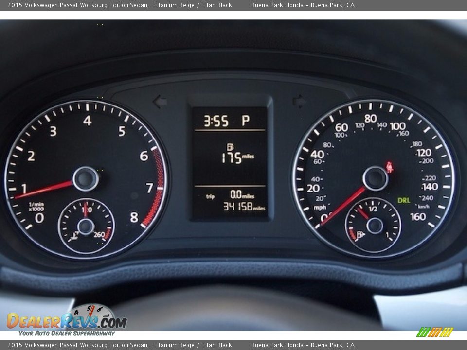 2015 Volkswagen Passat Wolfsburg Edition Sedan Titanium Beige / Titan Black Photo #18