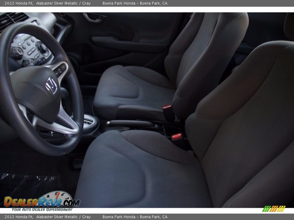 2013 Honda Fit Alabaster Silver Metallic / Gray Photo #3