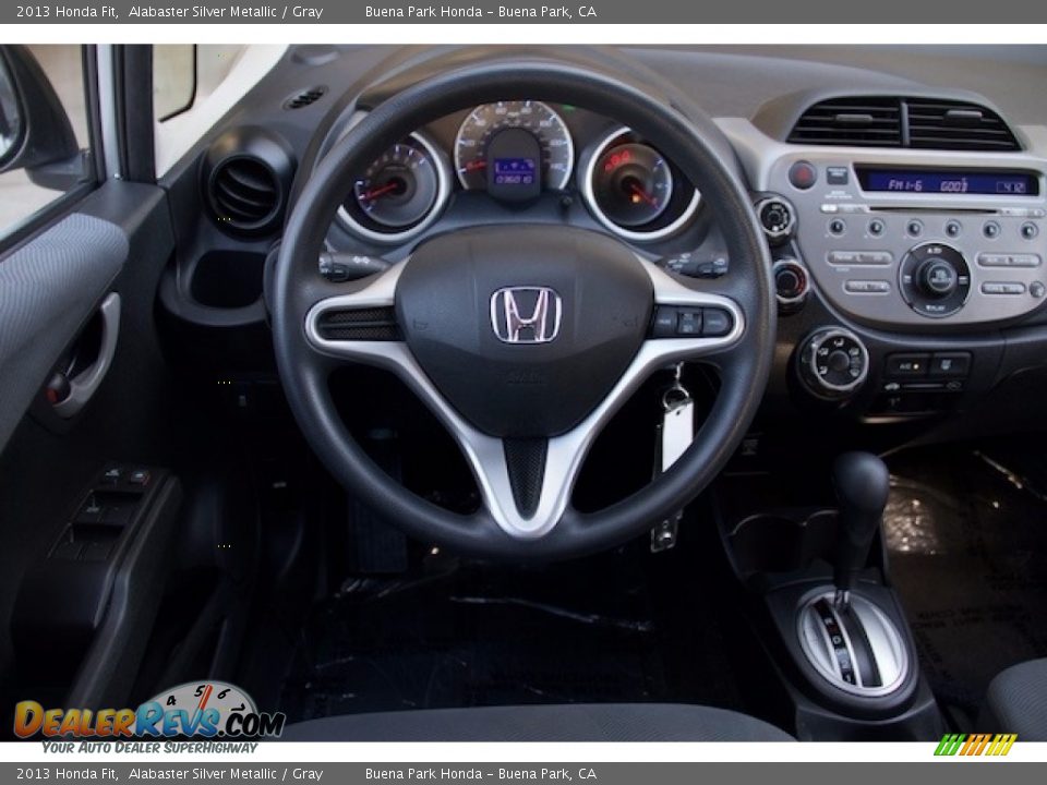 2013 Honda Fit Alabaster Silver Metallic / Gray Photo #5