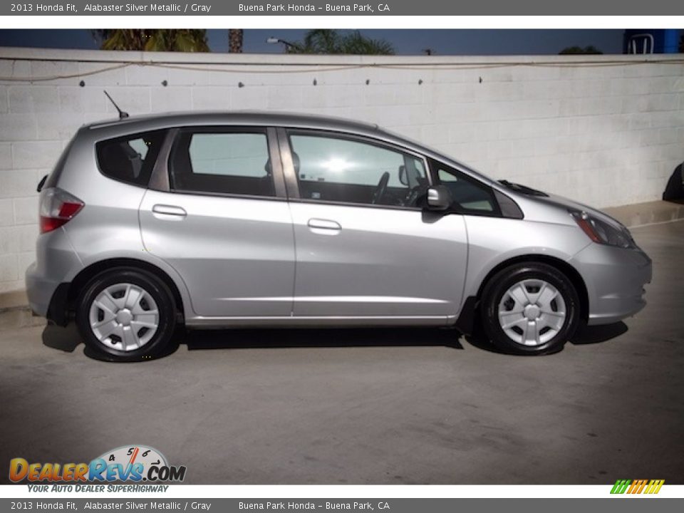 2013 Honda Fit Alabaster Silver Metallic / Gray Photo #8