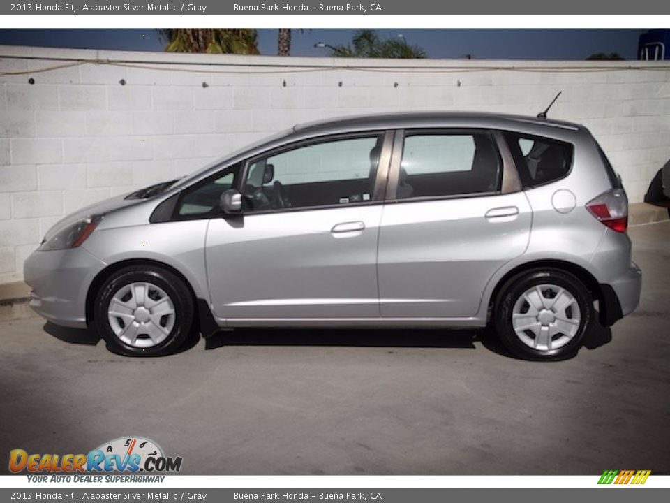 2013 Honda Fit Alabaster Silver Metallic / Gray Photo #10