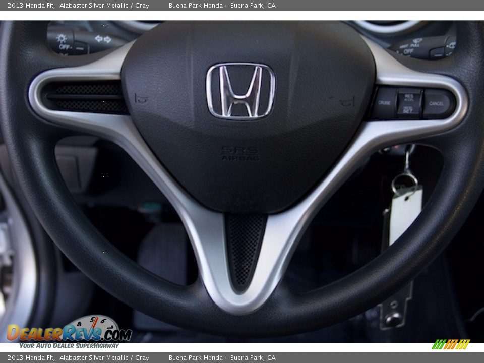 2013 Honda Fit Alabaster Silver Metallic / Gray Photo #11