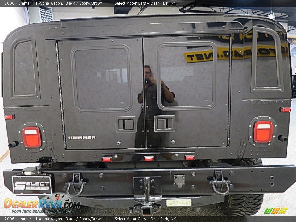 2006 Hummer H1 Alpha Wagon Black / Ebony/Brown Photo #8