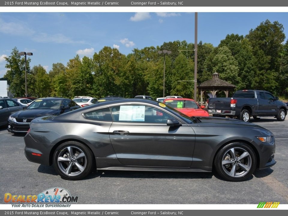 2015 Ford Mustang EcoBoost Coupe Magnetic Metallic / Ceramic Photo #2