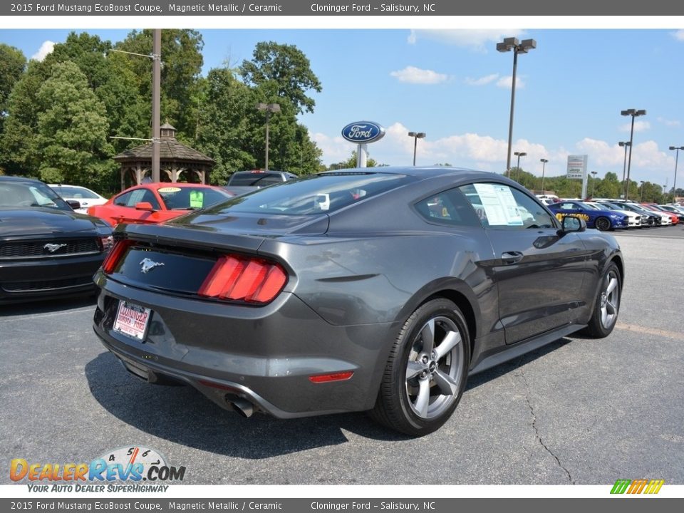 2015 Ford Mustang EcoBoost Coupe Magnetic Metallic / Ceramic Photo #3