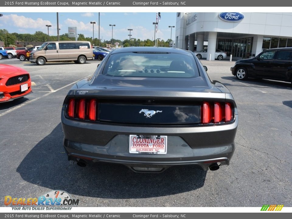 2015 Ford Mustang EcoBoost Coupe Magnetic Metallic / Ceramic Photo #4