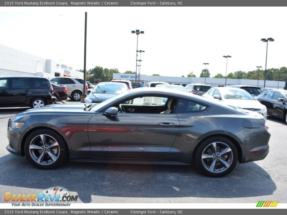 2015 Ford Mustang EcoBoost Coupe Magnetic Metallic / Ceramic Photo #6