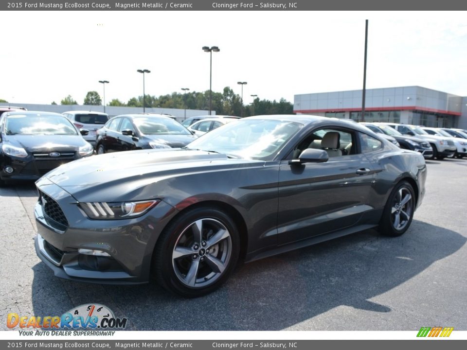 2015 Ford Mustang EcoBoost Coupe Magnetic Metallic / Ceramic Photo #7