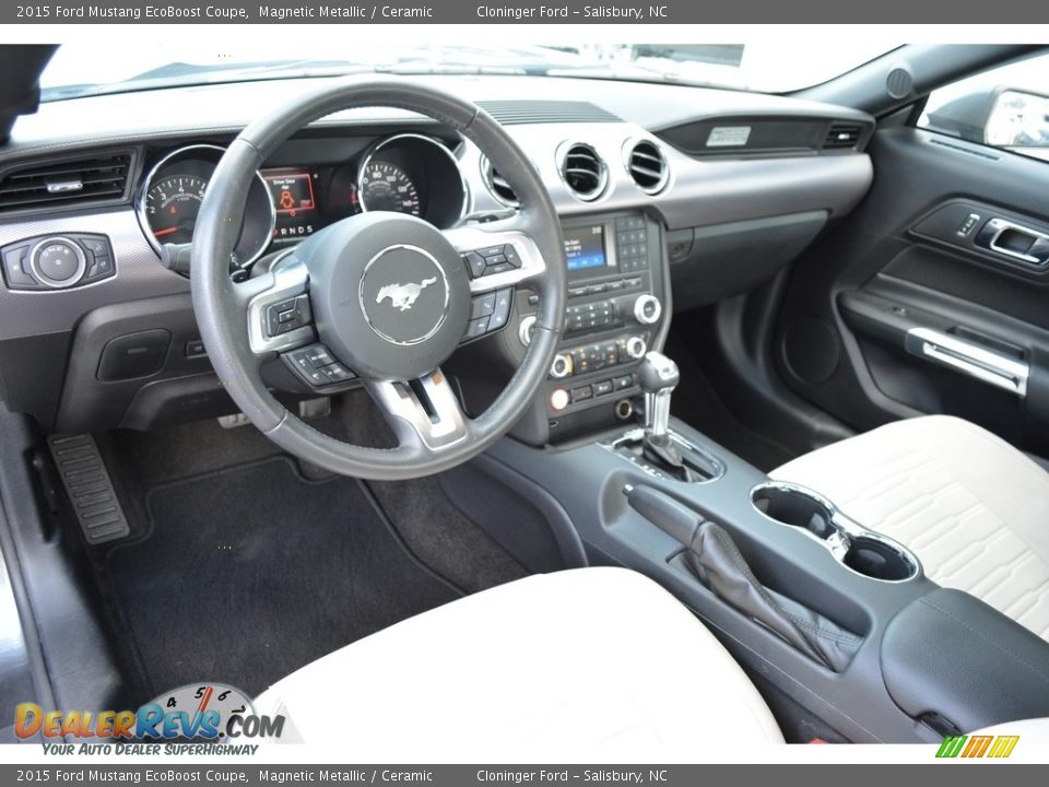 2015 Ford Mustang EcoBoost Coupe Magnetic Metallic / Ceramic Photo #10