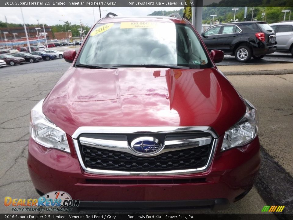 2016 Subaru Forester 2.5i Limited Venetian Red Pearl / Gray Photo #8