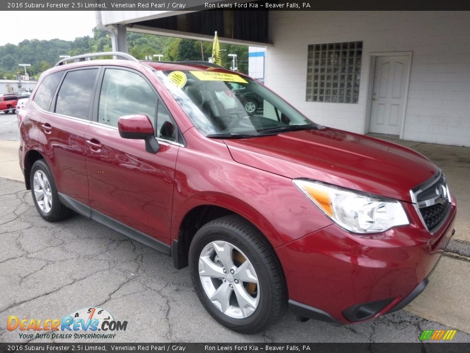 2016 Subaru Forester 2.5i Limited Venetian Red Pearl / Gray Photo #9