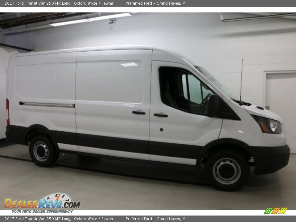 2017 Ford Transit Van 250 MR Long Oxford White / Pewter Photo #1