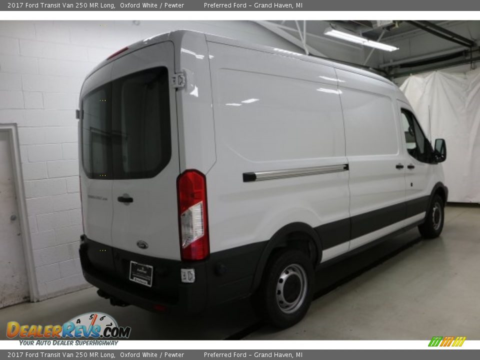 2017 Ford Transit Van 250 MR Long Oxford White / Pewter Photo #9