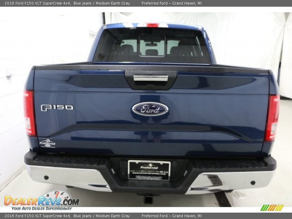 2016 Ford F150 XLT SuperCrew 4x4 Blue Jeans / Medium Earth Gray Photo #10