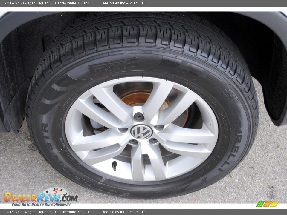 2014 Volkswagen Tiguan S Candy White / Black Photo #11
