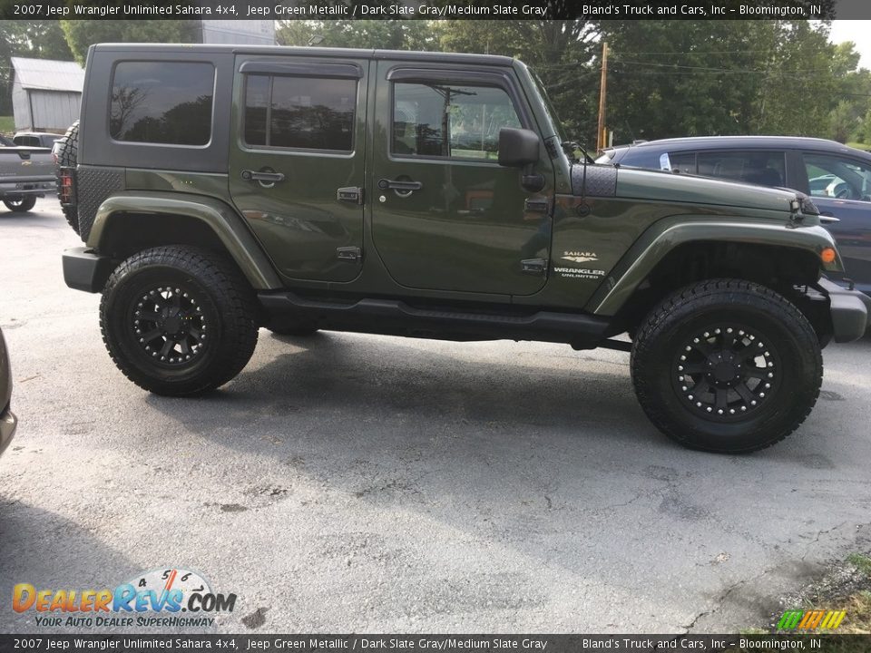 2007 Jeep Wrangler Unlimited Sahara 4x4 Jeep Green Metallic / Dark Slate Gray/Medium Slate Gray Photo #1