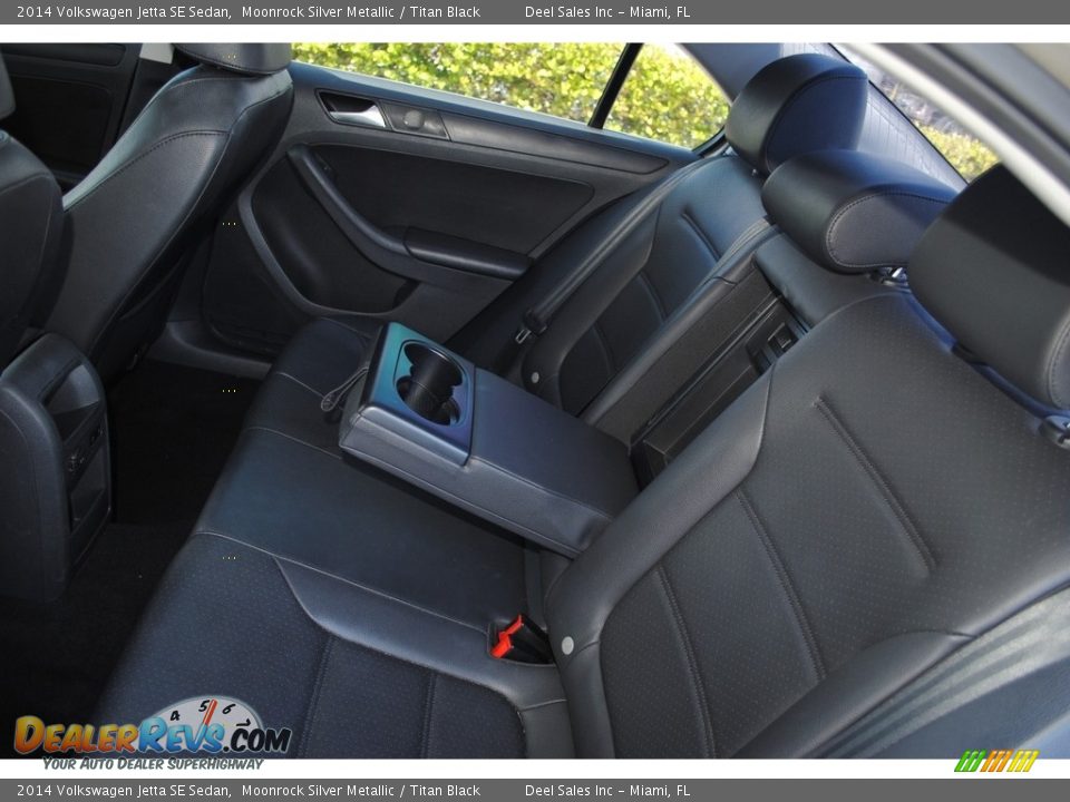 2014 Volkswagen Jetta SE Sedan Moonrock Silver Metallic / Titan Black Photo #12