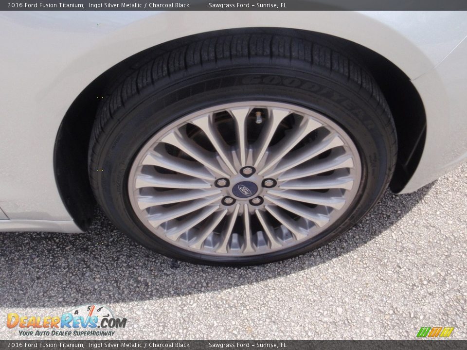2016 Ford Fusion Titanium Ingot Silver Metallic / Charcoal Black Photo #3