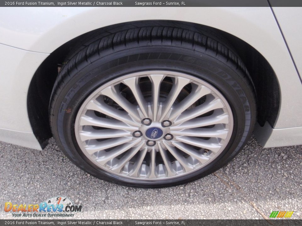 2016 Ford Fusion Titanium Ingot Silver Metallic / Charcoal Black Photo #4