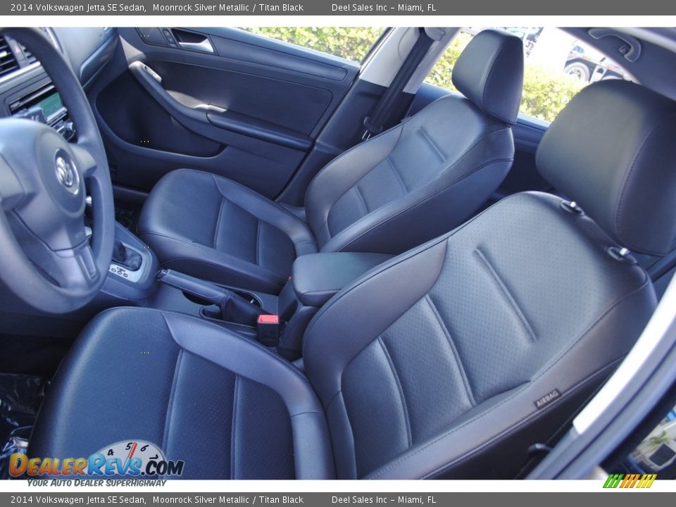 2014 Volkswagen Jetta SE Sedan Moonrock Silver Metallic / Titan Black Photo #14