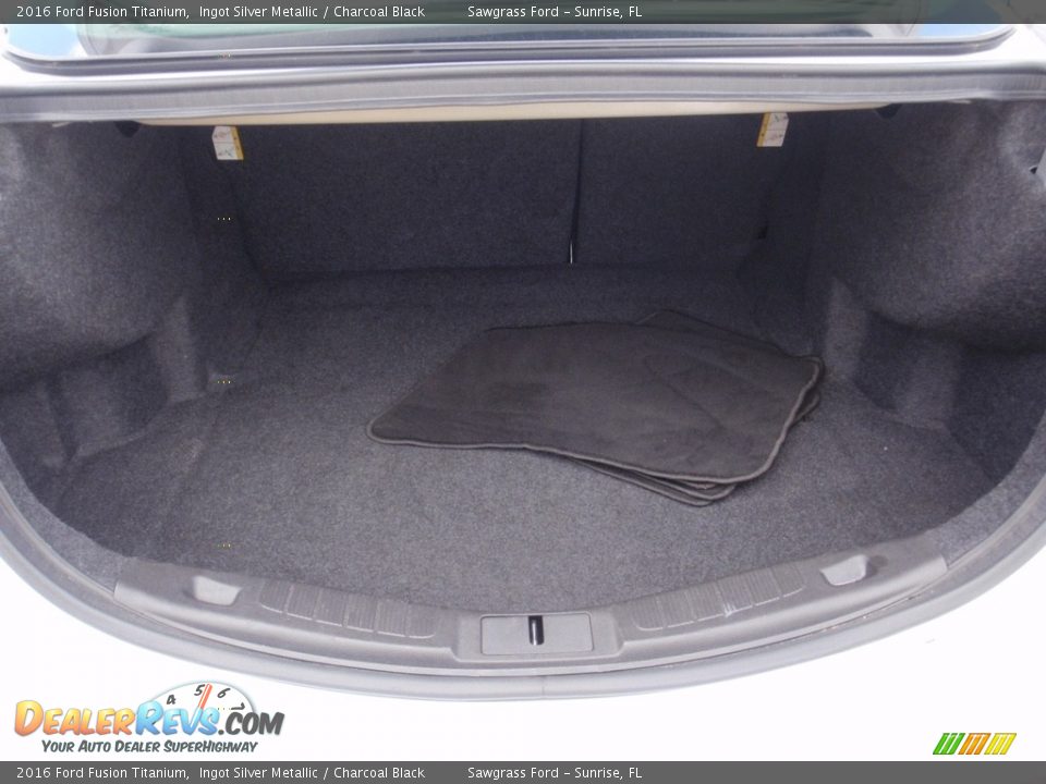 2016 Ford Fusion Titanium Ingot Silver Metallic / Charcoal Black Photo #8