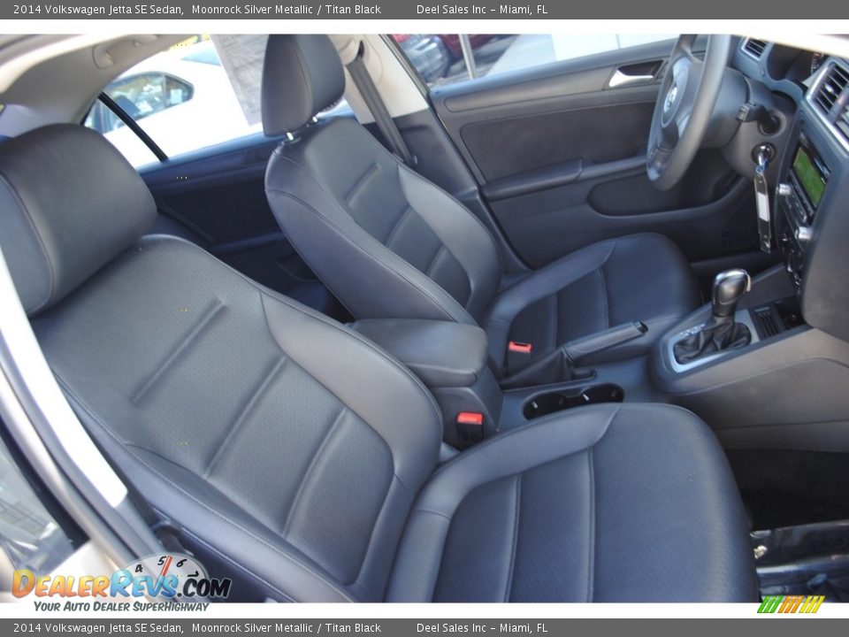 2014 Volkswagen Jetta SE Sedan Moonrock Silver Metallic / Titan Black Photo #19