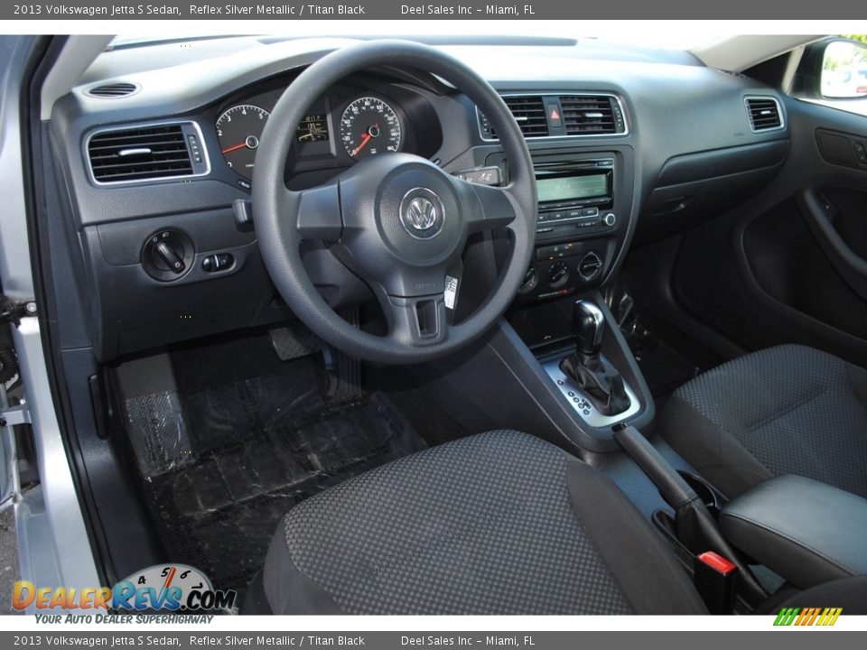2013 Volkswagen Jetta S Sedan Reflex Silver Metallic / Titan Black Photo #16