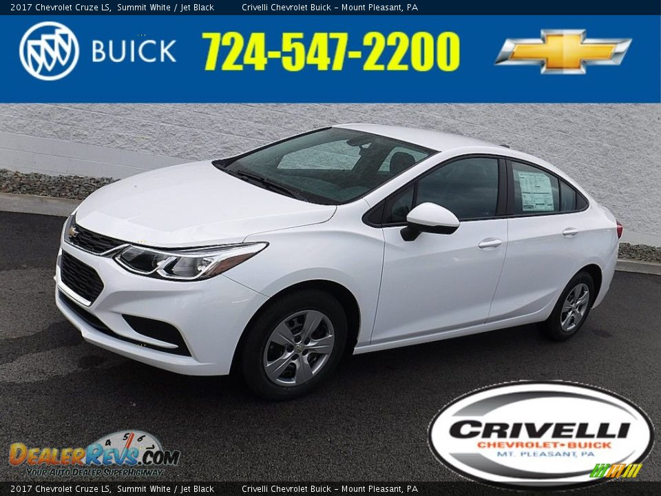2017 Chevrolet Cruze LS Summit White / Jet Black Photo #1