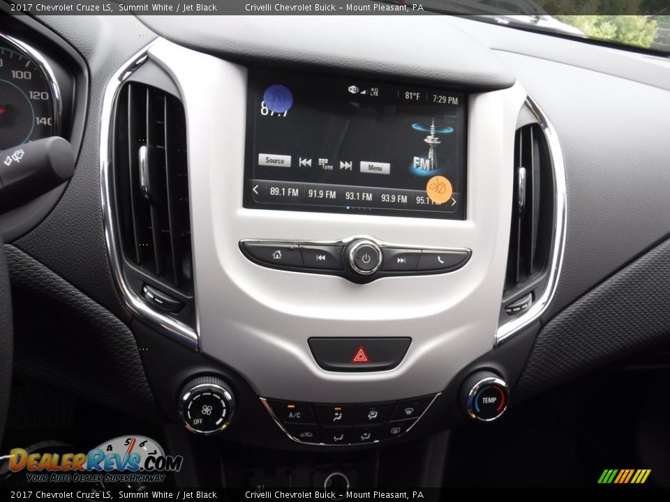 2017 Chevrolet Cruze LS Summit White / Jet Black Photo #12