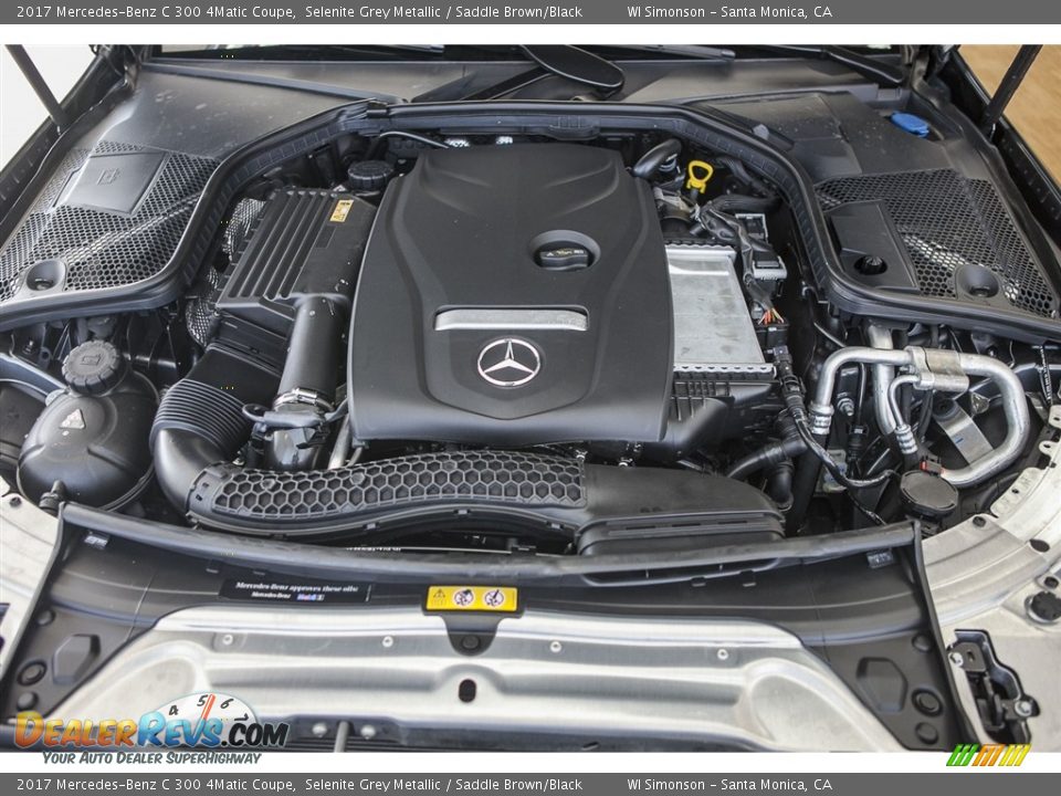 2017 Mercedes-Benz C 300 4Matic Coupe Selenite Grey Metallic / Saddle Brown/Black Photo #9