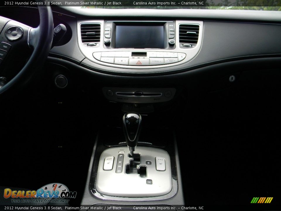 2012 Hyundai Genesis 3.8 Sedan Platinum Silver Metallic / Jet Black Photo #14