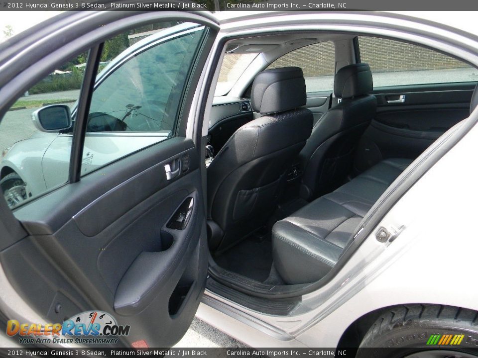 2012 Hyundai Genesis 3.8 Sedan Platinum Silver Metallic / Jet Black Photo #20