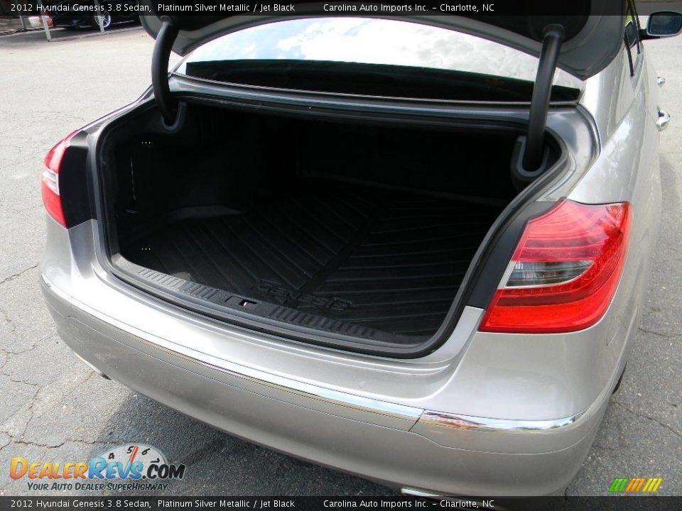 2012 Hyundai Genesis 3.8 Sedan Platinum Silver Metallic / Jet Black Photo #21