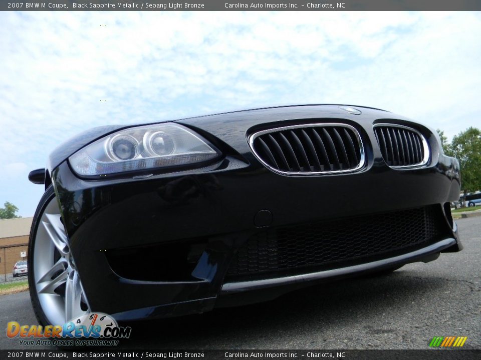 2007 BMW M Coupe Black Sapphire Metallic / Sepang Light Bronze Photo #1