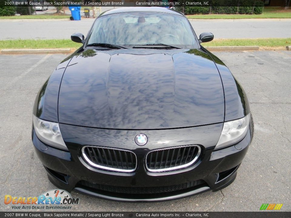2007 BMW M Coupe Black Sapphire Metallic / Sepang Light Bronze Photo #5