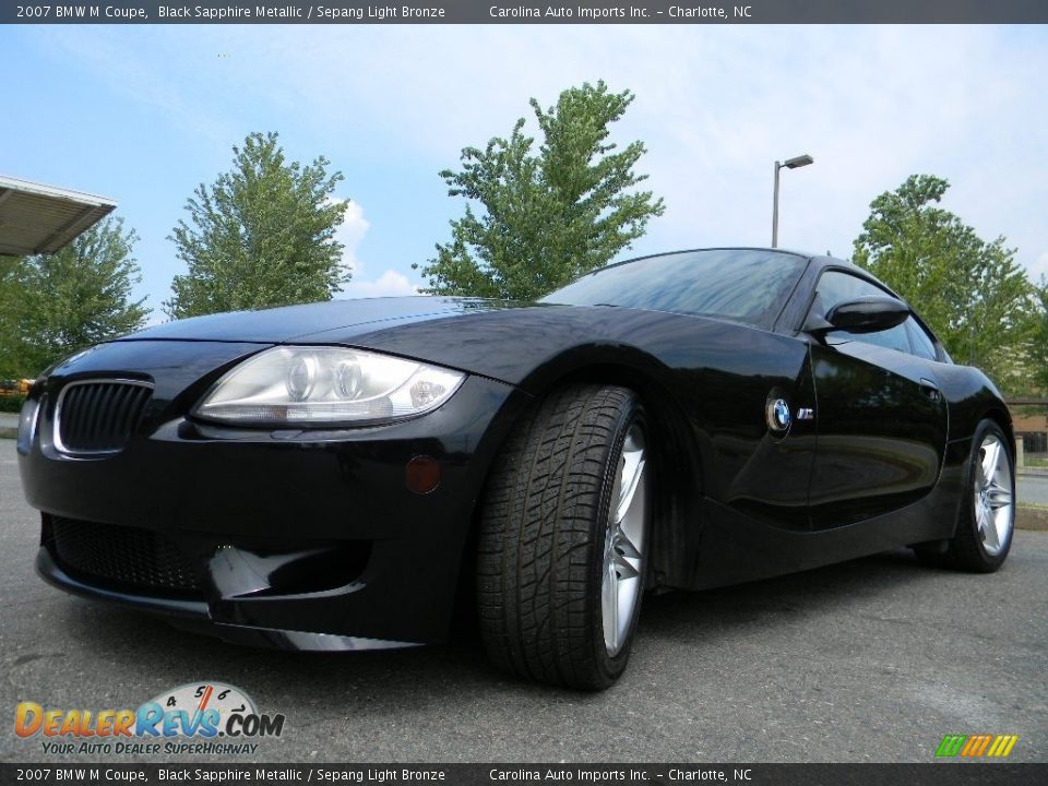 2007 BMW M Coupe Black Sapphire Metallic / Sepang Light Bronze Photo #6