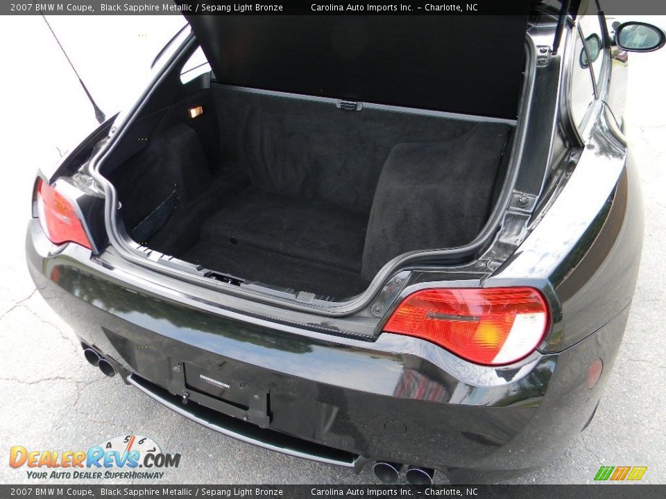 2007 BMW M Coupe Black Sapphire Metallic / Sepang Light Bronze Photo #15
