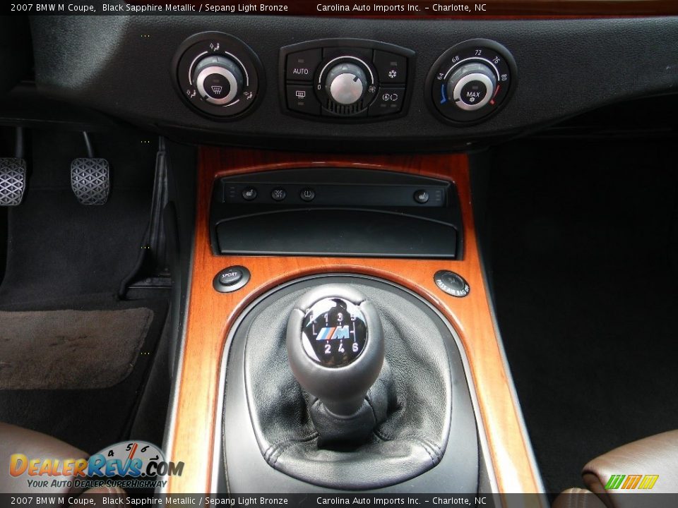 2007 BMW M Coupe Black Sapphire Metallic / Sepang Light Bronze Photo #18