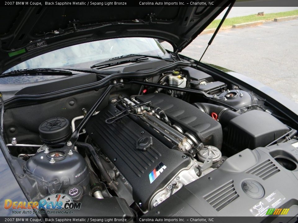 2007 BMW M Coupe Black Sapphire Metallic / Sepang Light Bronze Photo #22